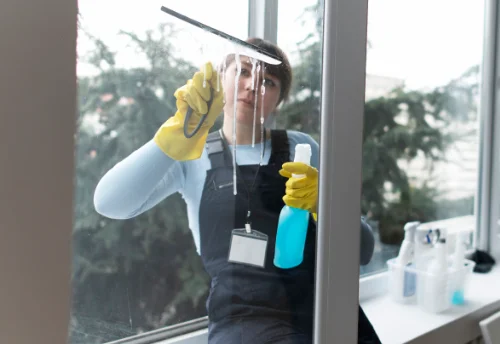 Nettoyage de vitres intérieures et extérieures au Pin-au-Haras